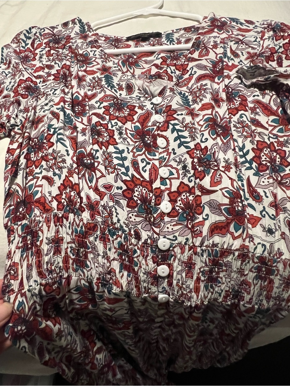Caroline Morgan Floral Button-Front Maxi Dress - Picture 4 of 6